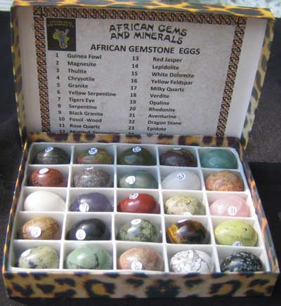 African Gemstone Eggs Sets